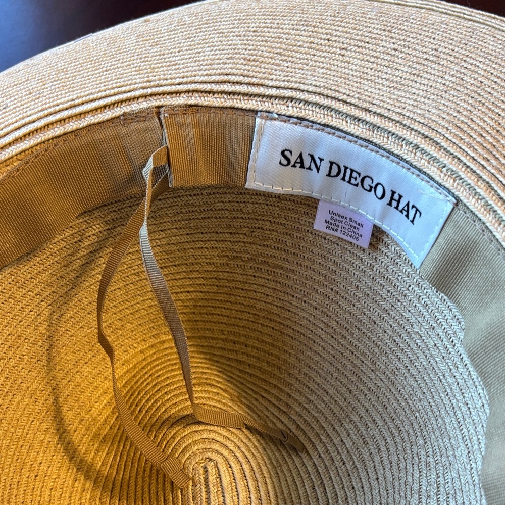 San Diego Hat Company Tan Wide Brim Hat Unisex - Picture 3 of 7